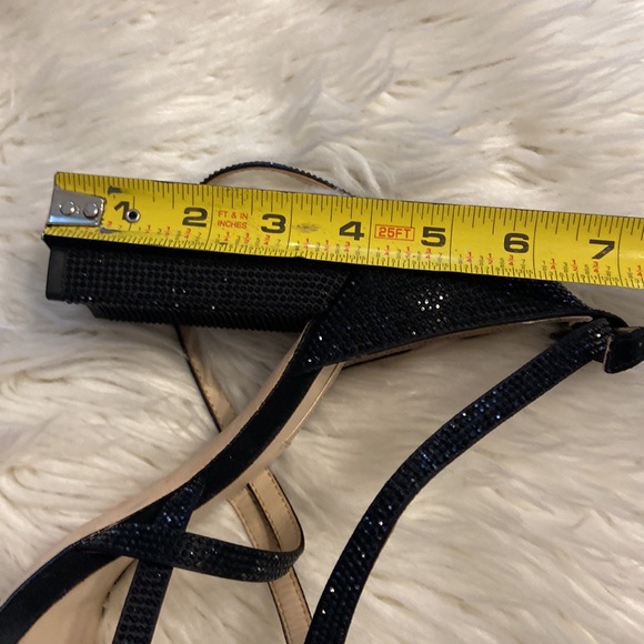 ANTONIO MELANI SANDALS SIZE 11 BNWOT LEATHER SOLE COLOR BLACK HEEL 4” STABLE - Picture 7 of 16